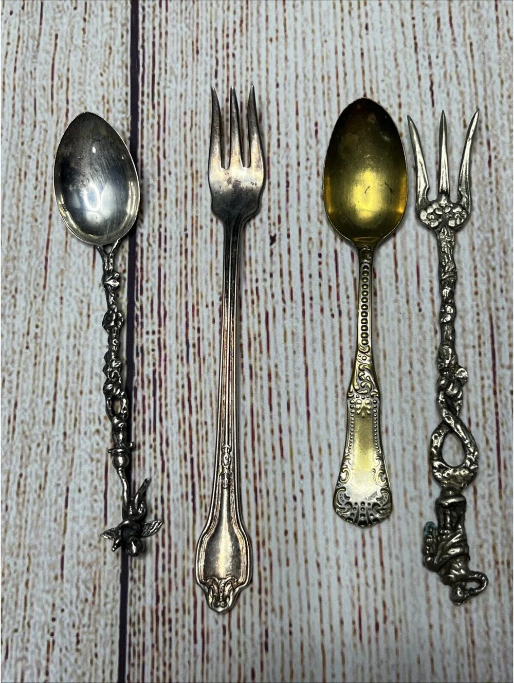 Lots Of 11 Miniature Serving Utensils For Charcuterie Board Silver Plated